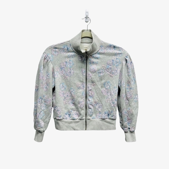 Rebecca Taylor La Vie Fabienne Floral Print Fleece Jacket Size Small - Picture 4 of 11